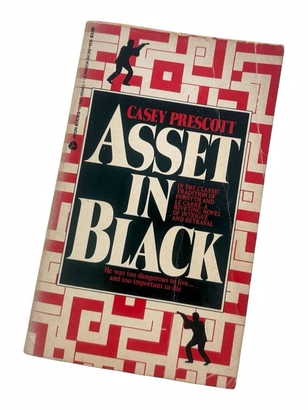 Asset in Black Vintage Paperback Novel Red & Black